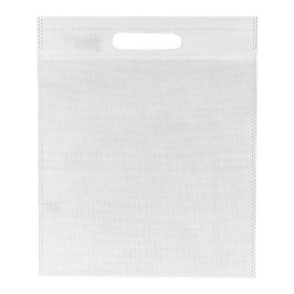 Υφασμάτινη Τσάντα Συσκευασίας Non Woven με Χούφτα Λευκή - Image 2