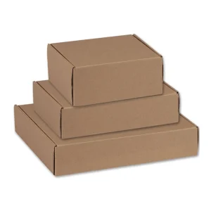 Χάρτινα Κουτιά Αποστολών Kraft Υψηλής Αντοχής Καφέ